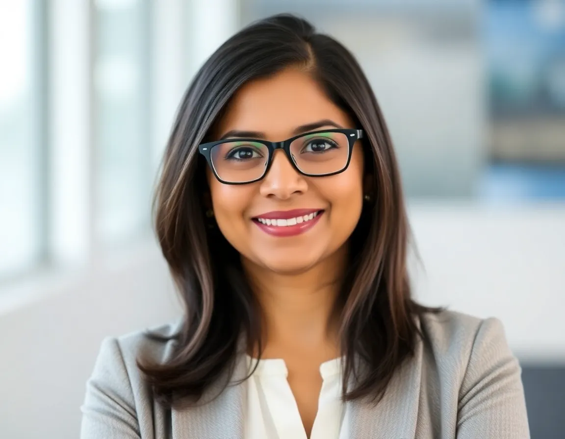 Headshot of Anjali Verma, a woman with glasses, looking professional and approachable.